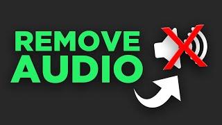 How To Remove Audio From Video