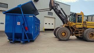 Roll-off Container with Mechanical Lock Roof