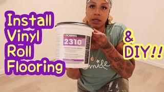 HOW TO INSTALL VINYL SHEET FLOORING | VINYL SHEET FLOORING INSTALLATION