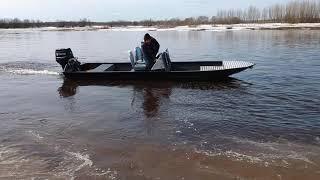 Лодка ПНД первый выезд.