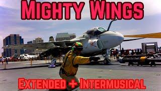 Mighty Wings - Cheap Trick - HD F14 Tomcat Footage - Extended Lyrics + Instrumental