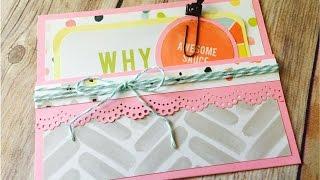 Pocket Card Tutorial Guest Designing for Scrapbooking With Me