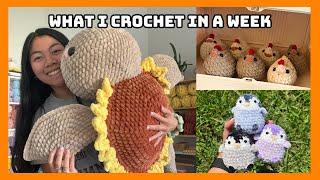 What I Crochet In A Week  new yarn, axolotls, turtles, and 30k giveaway time!! 