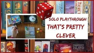 That's Pretty Clever Board Game: Solo Playthrough and How to Play