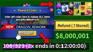 ALL 32 DOUBLE XP & STAT RESET CODES + 6 FREE STAT REFUND in 8 Minutes | 01 BLOX FRUITS NEW CODE