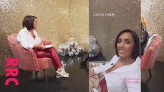 Janette Manrara @bra peek, white blouse