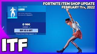 Fortnite Item Shop *RARE* LAVISH EMOTE IS BACK! [February 11th, 2022] (Fortnite Battle Royale)