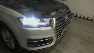 AUDI Q7 ремонт фар и ДХО