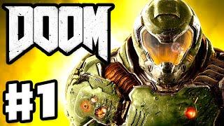 DOOM - Gameplay & Campaign Walkthrough Part 1 - Prologue, The UAC! (Doom 4 Gameplay for PC)