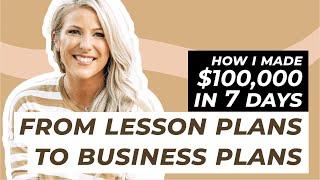Kayse Morris: From Lesson Plans to Business Plans: How I made $100K in 7 days