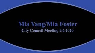 Mia Yang Public Comments for July 22 & September 9 EG City Council Meeting