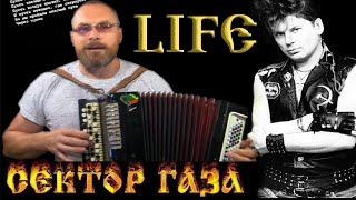 СЕКТОР ГАЗА -LIFE (жизнь)/Разбор на баяне. Как быстро и легко научиться играть на баяне или гармошке