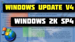 Windows Update v4 on Windows 2000 SP4