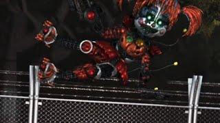 SCRAP BABY JUMPED OVER THE FENCE AND ATTACKED.. - FNAF The Glitched Attraction