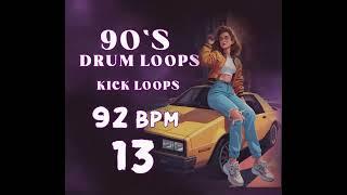 [FREE] 90's Kick Drum Loop 92 BPM 13 [Kick Drum Loops] | Free Stock Music Loops & Samples