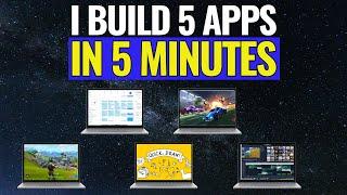 Can I build 5 apps in 5 minutes with AI? (Cursor, no-code)