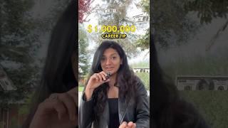 A million dollar career tip, I wish I knew when I started!