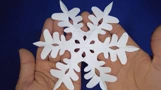 5 Snowflakes| How to Make a Paper Snowflake| Design Cutting Paper [Craft Tutorials]