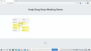 Vue 3 Drag Drop Working Demo