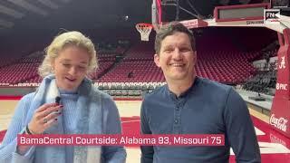 BamaCentral Courtside: Alabama 93, Missouri 75