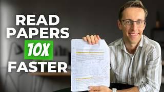 How to Easily Read Papers 10x Faster