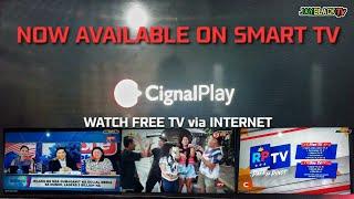 CIGNAL PLAY APP FOR SMART TV | HOW TO WATCH FREE TV VIA INTERNET | MANOUD NG TV5, PRTV and MORE