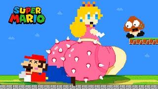 Princess Peach BUTT Super Sized vs the Mushroom Kingdom | Game Animation