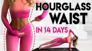 HOURGLASS WAIST & ABS in 14 Days (lose fat) | 8 minute Home Workout