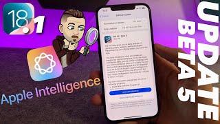 iOS 18.1 BETA 5 ist da mit mehr Kontrollzentrum Features & Apple Intelligence Update - Apple NEWS