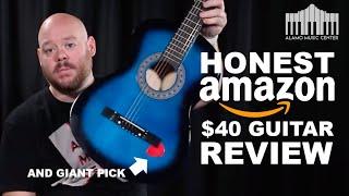 Honest Unboxing and  Review Amazon Best Selling $40 Acoustic Guitar - Guitar Buyer's Guide