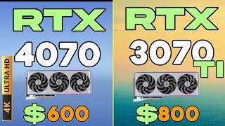 RTX 4070 VS RTX 3070 TI 4K GAMING BENCHMARKS + I9 12900K what is the best MIDRANG Gaming GPU IN 2023