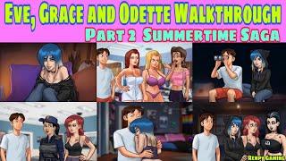 #2 Eve, Grace and Odette Walkthrough Summertime Saga 0.20.1 part 2 || Eve Summertime Saga