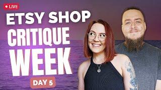 🟣 LIVE Free Etsy Shop Critiques by Business Coaches