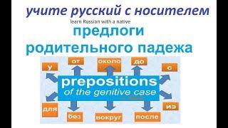 № 219   Грамматика русского языка : предлоги родительного падежа.