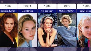 The Most Beautiful Actress of Every Year from 1930 to 2024.