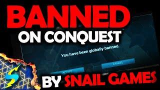 Banned For Attacking TEA = Snail Games | Corrupt Game Publisher ARK: Survival Evolved