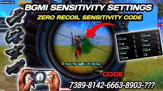 2024 NO RECOIL SENSITIVITY | ZERO RECOIL SENSITIVITY CODE | BGMI BEST SENSITIVITY SETTINGS