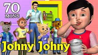 Johny Johny Yes Papa Nursery Rhyme - Kids' Songs - 3D Animation English Rhymes For Children