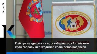 Ещё три кандидата на пост губернатора Алтайского края собрали необходимое количество подписей