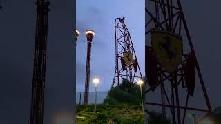 Racing Through Thrills: A Ferrari Land Roller Coaster Adventure#ferrari#portaventura #rollercoaster