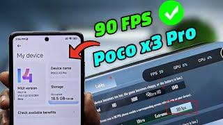 How To Enable 90 Fps In Poco X3 Pro | poco x3 pro pubg 90 fps | poco x3 pro miui 14