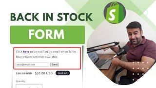 Back In Stock Notification Shopify - Without Any APP