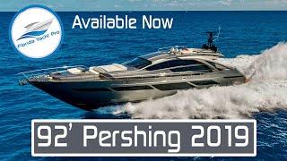 92' Pershing 2019 - Walkthrough PERSHING 9X on Display @ 2022 PB Boat Show - Available for $8.5M