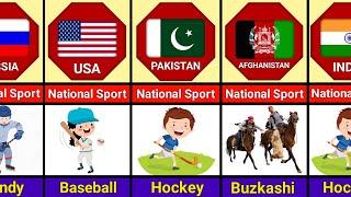 National Sports From Different Countries    |Data Exhibition|