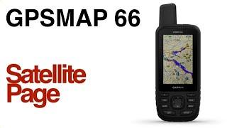 Garmin GPSMAP 66 - Satellite Page GPS + GLONASS + GALILEO