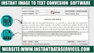 How to Convert Jpg, Jpeg, Gif, Png, Tif, Tiff Image into Text | Image to Notepad Conversion App