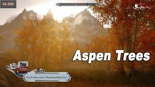 Skyrim SE 4K Aspen Trees