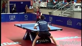 European Supercup 2010  Dimitrij Ovtcharov Werner Schlager Group match)