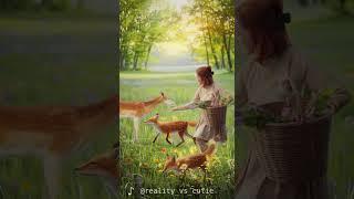 AI Art2: Wholesome Meadow Magic!  Woman Befriends Deer, Foxes & More!  | Wan2.1-T2V-14B