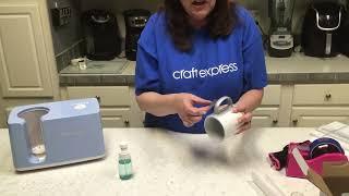 BOOM! Craft Express Silver Glitter Mugs!